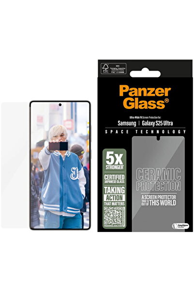 Panzer Glass Protector de ecran ceramic PanzerGlass pentru Samsung Galaxy S25...