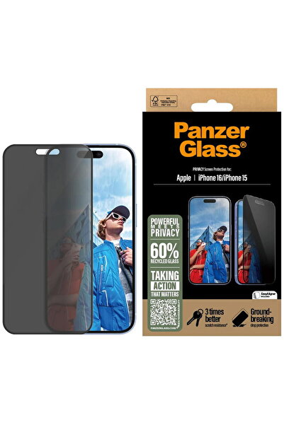 Panzer Glass PanzerGlass Privacy Screen Protector iPhone 16 15 UWF