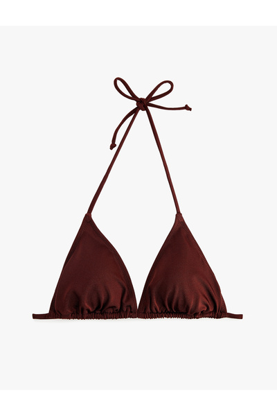 Koton Drawstring Triangle Bikini Top