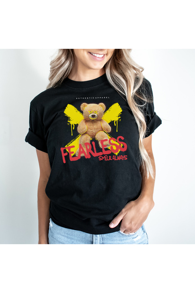 Kartier Tricou Dama Negru Smile Always