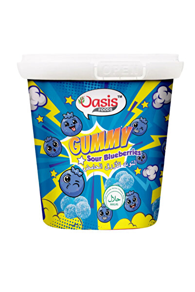 Oasis Sour Gummy Blueberry 160g x 24