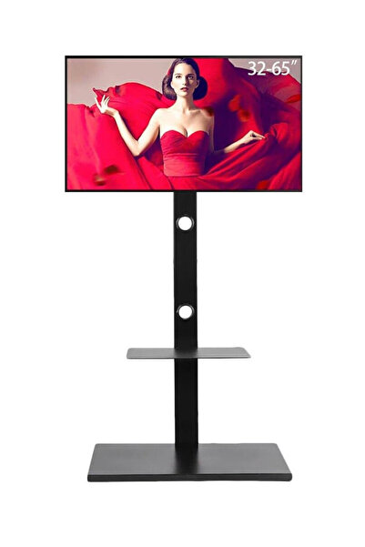 RUBIK Floor TV Stand Mount with Shelves for 32-65″ TVs – Universal Fit for Sa...