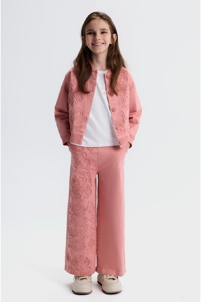 nk kids طقم ملابس للفتيات من LIMI مكون من 3 قطع، سترة مرنة بتفاصيل ناعمة ومطر...