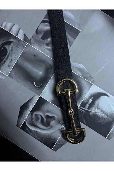 Luminos Butik Long Buckle Black Thin Women's Belt Jacket Belt, Women's Belt, ...