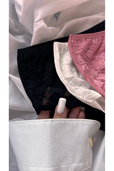 YOYYO Women's Battal Panties Lace Cotton Women's Underwear Polyamide Blended