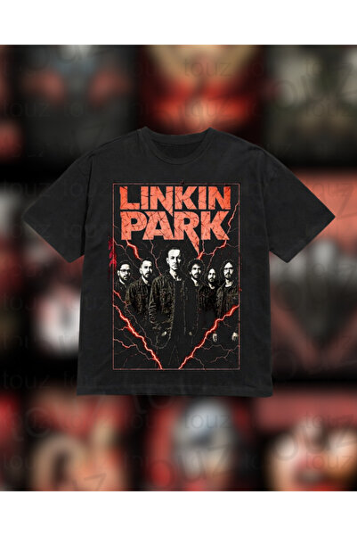 Touz Moda Metal Music Design Printed Unisex Oversize T-Shirt