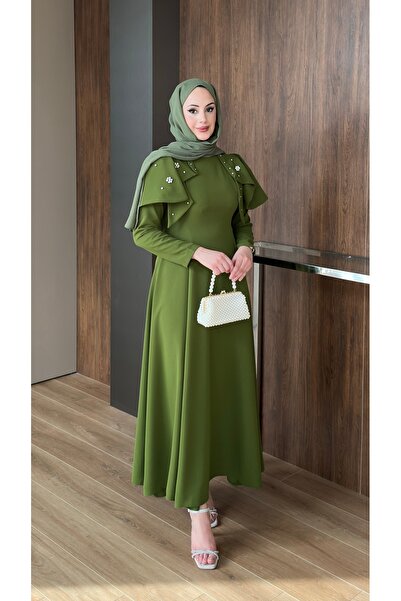 lurex moda Katarina Evening Dress with Stones on the Shoulder