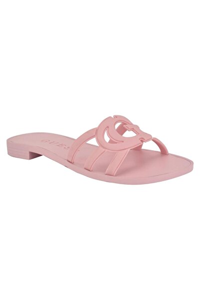 Guess صندل إيليهو جيلي مسطح بفتحة شعار