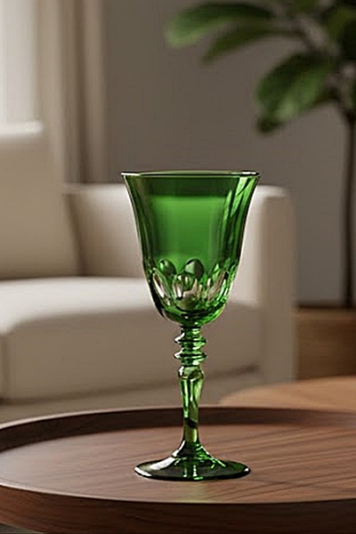 DECOSTYLE Nora Kristalize Hand Decorated Colorful Goblet – 270 Cc Stylish Pre...