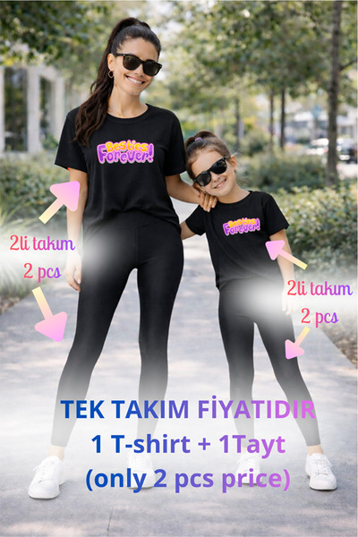 genosha طقم تي شيرت وبنطلون ضيق من Mother Daughter Mama Min Recovery، سعر فرد...