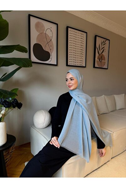diorel Velora %100 Doğal Pamuk İpek Seri-Buz Mavisi