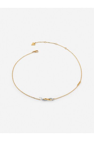 Guess قلادة ملتوية بطول 16-18 بوصة