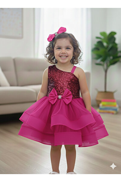 Mirace Styl Rochie de seară din tul cu paiete pentru fete – Ocazii speciale ș...