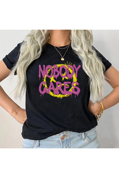 Kartier Tricou Dama Negru Nobody Cares