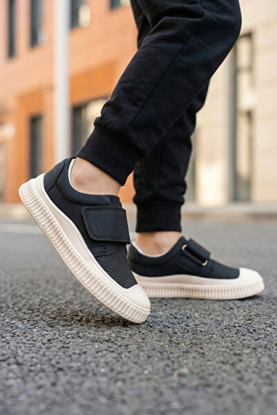 Moda Lime حذاء رياضي للأطفال مغلق من الأمام مع شريط فيلكرو ونعل مرن من إسفنج ...