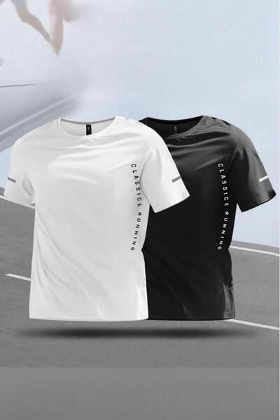 Oksit Tricou sport pentru bărbați Classic Running, pachet de 2, respirabil, c...