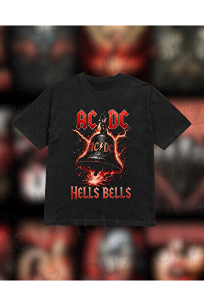 Touz Moda Metal Music Design Printed Unisex Oversize T-Shirt