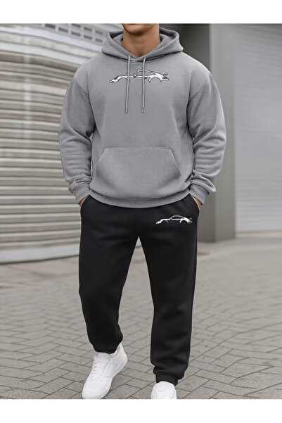 bellanova Sila Trend Ultra Warm 3 Threaded Yarn Unisex Hoodie Set