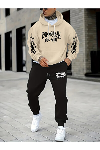 bellanova Sila Trend Ultra Warm 3 Threaded Yarn Unisex Hoodie Set