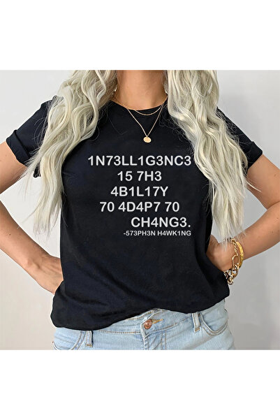 Kartier Tricou Dama Negru Intelligence