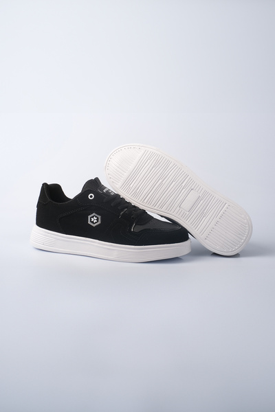 Bebek Sepeti Unisex Daily Lace-Up Black Suede Sneaker Sports Shoes