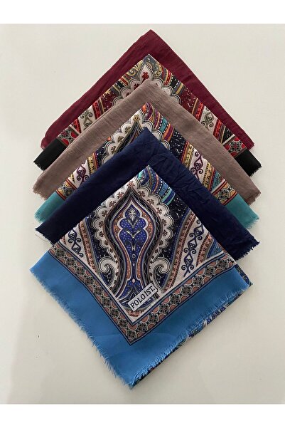 poloist Tulbent cu modele mixte, set de 6 bucăți