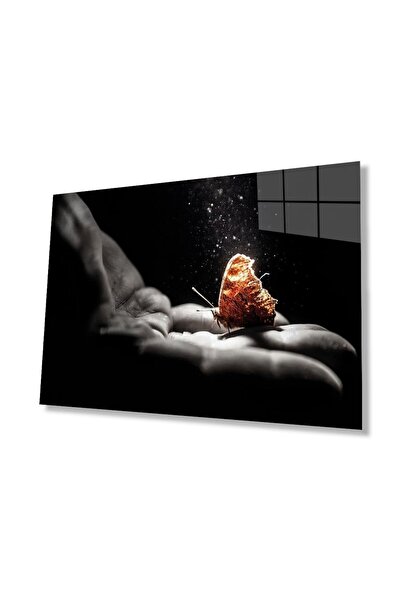 idealizbiz Placă de sticlă futuristă de 4mm, sticlă securizată durabilă, deco...