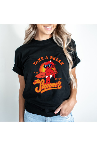 Kartier Tricou Dama Negru Take a Break