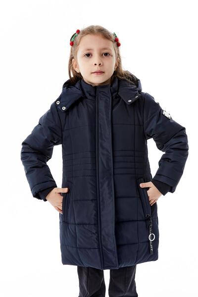Benittokids معطف شتوي قابل للنفخ بغطاء للرأس للفتيات 51355