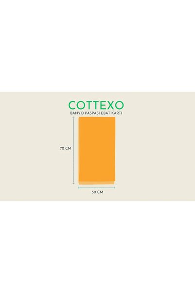 Cottexo 100% Cotton Bathroom Foot Mat |   High Absorbent |   Soft Textured |   50X70 cm