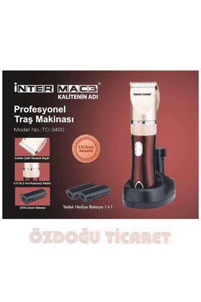 ÖZDOĞU TİCARET İnter MAC-3 Profesyonel Sakal Sakal Tıraş Makinesi
