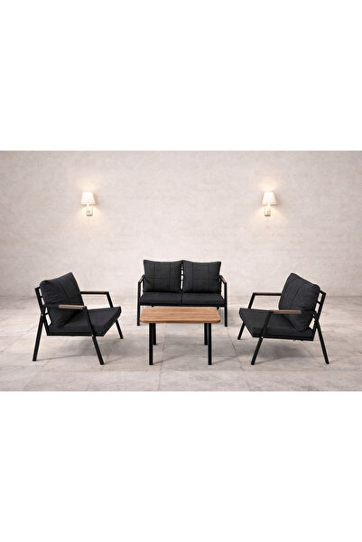 MB GARDEN FURNITURE DREAM Balkon, Bahçe Takımı, Cafe, Metal Kanepe, Koltuk Ta...