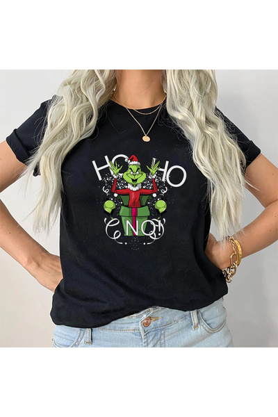Kartier Tricou Dama Negru Ho Ho No Gift