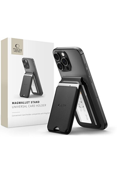 Tech-Protect MAGWALLET STAND MAGSAFE UNIVERSAL MAGNETIC CARD HOLDER BLACK