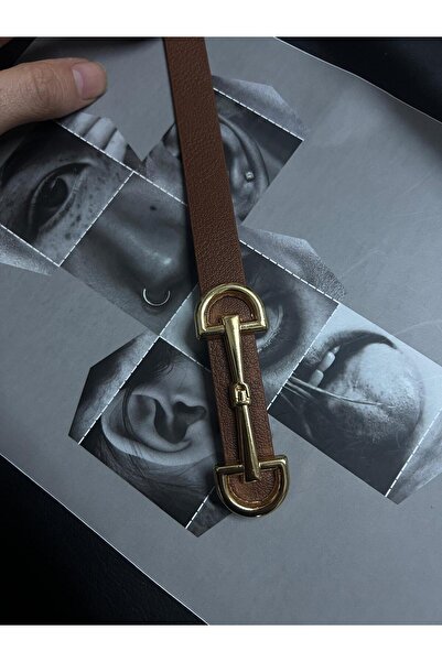 Luminos Butik Long Buckle Coffee Thin Women's Belt Jacket Belt, Women's Belt,...