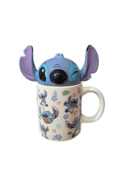 ciciki hediyelik 3D Design Mug with Cute Stitch Lid