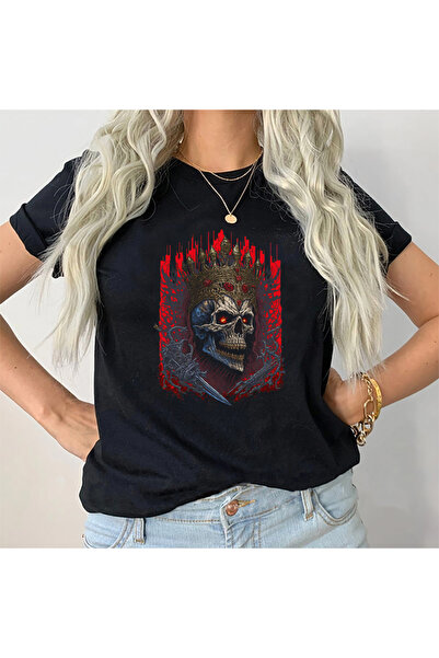 Kartier Tricou Dama Negru Death King