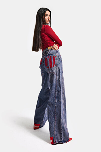 it's basic Women's Denim Color 4S6-98 Mega Baggy Fit Special Design Denim Jea...