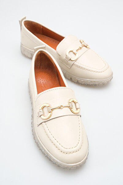 Solo Bag Women's Loafer Genuine Leather Buckle Detailed Round Toe Orthopedic ...