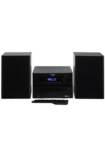 adler Mini Hi-Fi Stereo System with Bluetooth, CD, USB & FM Radio