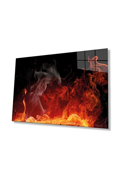 idealizbiz Tablou din sticlă ilustrativă, sticlă temperată durabilă de 4mm, d...