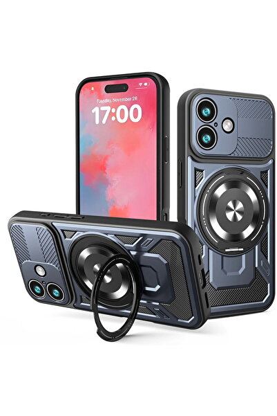 Techsuit Case for iPhone 17 - RuggedCam - Blue