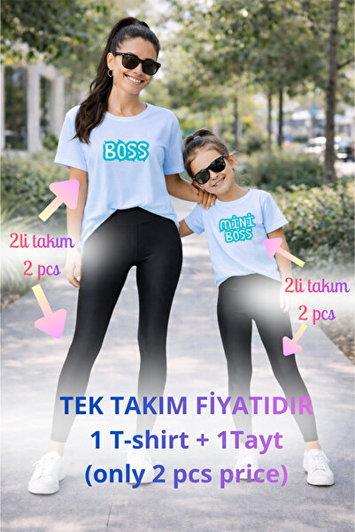 genosha طقم تي شيرت وبنطلون ضيق من Mother Daughter Mama Min Recovery، سعر فرد...