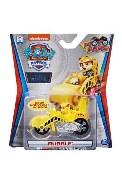 Spin Masters Μεταλλικό Μοντέλο Μοτοσικλέτας Paw Patrol Rubble