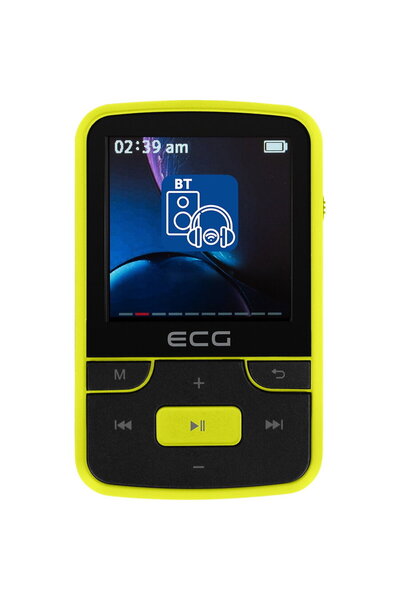 ECG Player MP3/MP4, Bluetooth, FM, LCD de 1,54 inci, 32 GB, galben