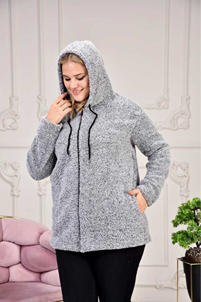 ihaoo COCOLINO GREY HOODED SWEATSHIRT