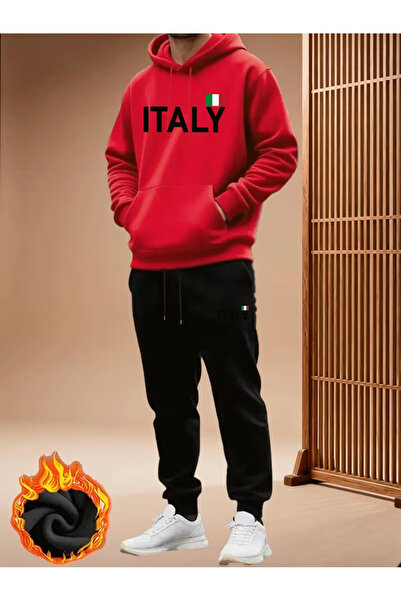 bellanova Sila Trend Ultra Warm 3 Threaded Yarn Unisex Hoodie Set