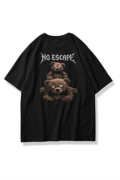 Trendiz Unisex No Escape Tshirt Siyah