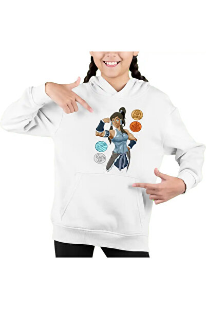 OEM Παιδικό Φούτερ με Κουκούλα για Κορίτσια Avatar The Legend of Korra The 4 ...