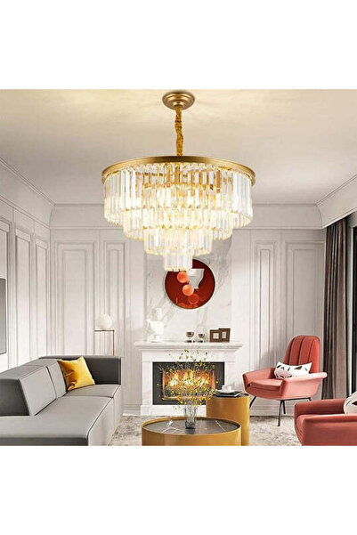 edc Candelabru Cristal Contemporary Beauty Auriu 60cm